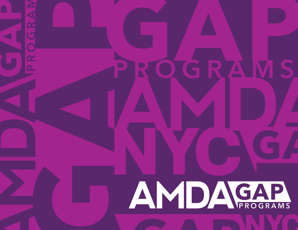 AMDA Gap Program Brochure cover in new purple and violet brand colors